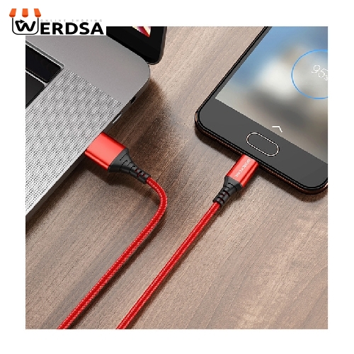 کابل تبدیل USB به MICROUSB بروفون مدل BX54 طول 1 متر