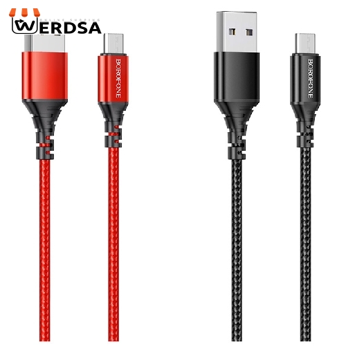کابل تبدیل USB به MICROUSB بروفون مدل BX54 طول 1 متر