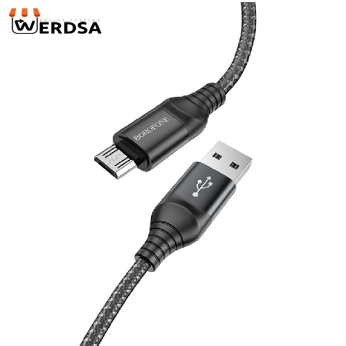 کابل تبدیل USB به MICROUSB بروفون مدل BX56 طول 1 متر