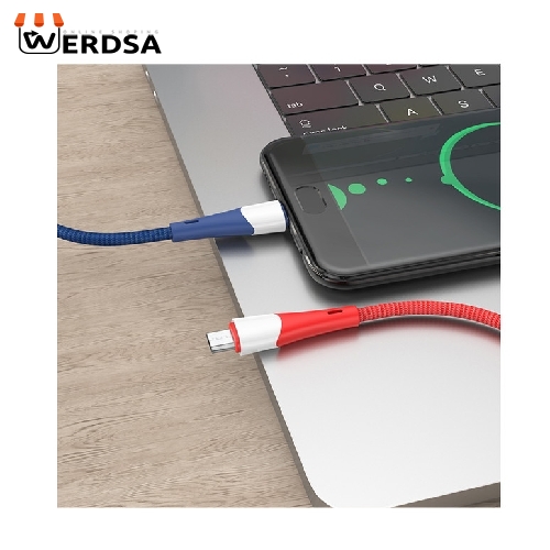 کابل تبدیل USB به MICROUSB بروفون مدل BX60 طول 1 متر