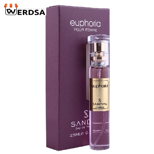 عطر جیبی زنانه صندل مدل ایفوریا حجم 25 میلی لیتر