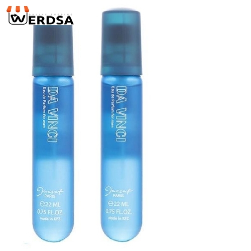 عطر جیبی مردانه ژک ساف مدل داوینچی حجم 22 میلی لیتر بسته 2 عددی