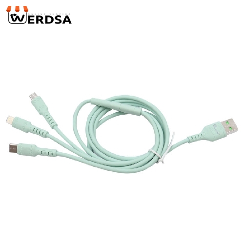 کابل تبدیل USB به USB-C / microUSB / لایتنینگ ویاکینگ مدل YTS02 طول 1.2 متر