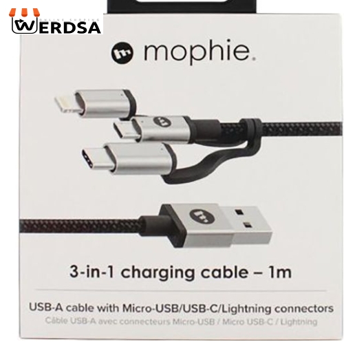کابل تبدیل USB به USB-C/microUSB/لایتنینگ موفی مدل MP-01 طول 1 متر