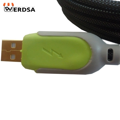 کابل فلزی تبدیل USB به microUSB مدل 1x به طول 1.5 متر