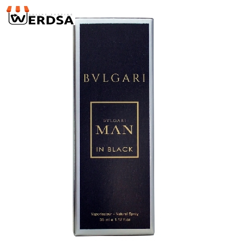عطر جیبی مردانه پرستیژ مدل Bvlgari Man In Black حجم 35 میلی لیتر