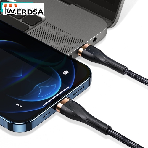 کابل تبدیل USB-C به لایتنینگ یوسمز مدل US-SJ489 20W طول 1.2 متر