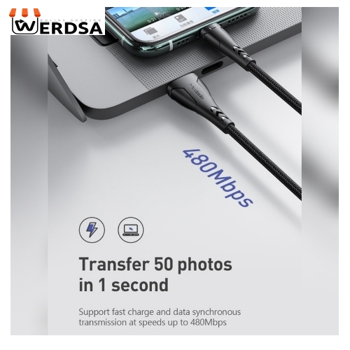 کابل تبدیل USB به لایتنینگ مک دودو مدل CA-744 طول 1.2 متر
