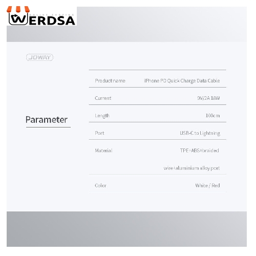 کابل تبدیل USB-C به لایتنینگ مدل Li138 طول 1 متر