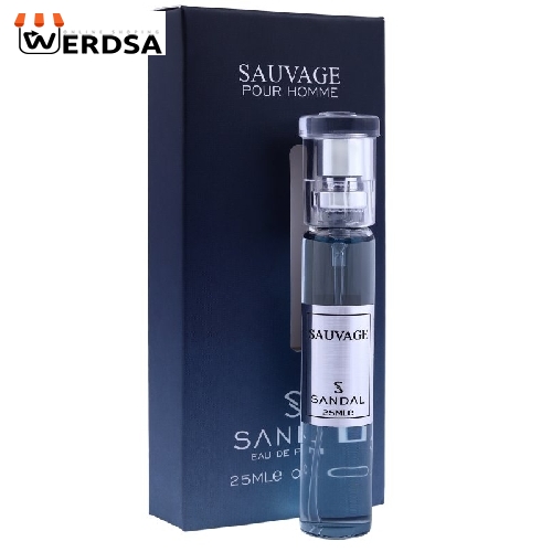 عطرجیبی مردانه صندل مدل ساواج حجم 25 میلی لیتر