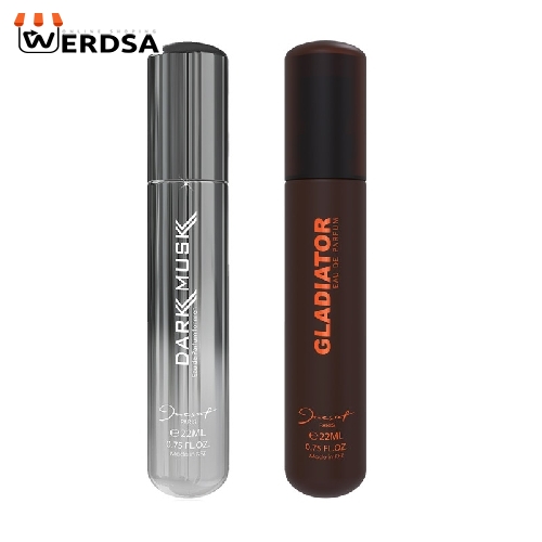 عطرجیبی مردانه ژک ساف مدل Dark Musk حجم 22 میلی لیتر به همراه عطرجیبی مردانه ژک ساف مدل Gladiator حجم 22 میلی لیتر