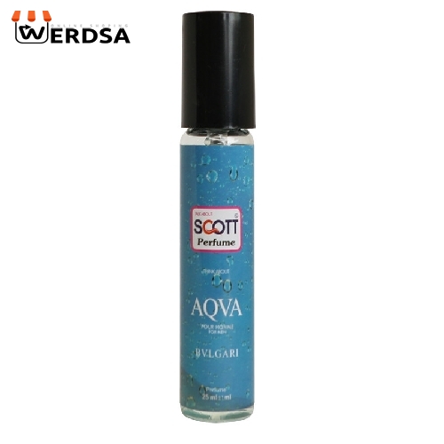 عطر جیبی مردانه اسکاتس مدل BVLGARI Aqva حجم 25 میلی لیتر