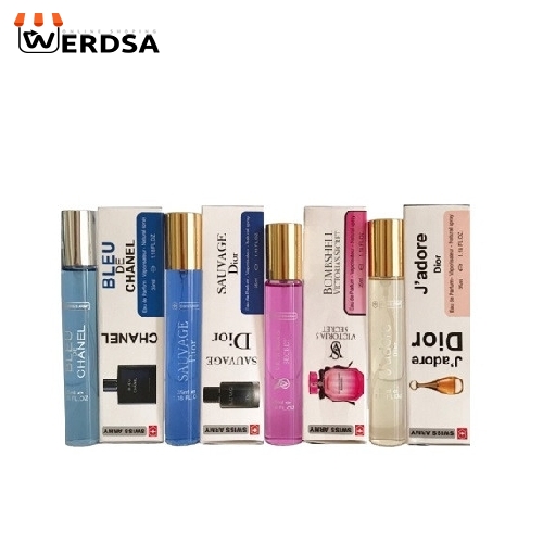 عطر جیبی مردانه سوئیس آرمی مدل اس 911 حجم 35 میلی لیتر مجموعه 4 عددی