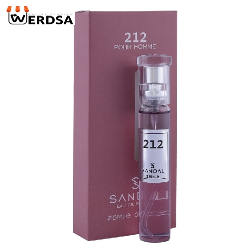 عطر جیبی مردانه صندل مدل 212 حجم 25 میلی لیتر