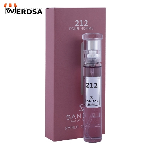 عطر جیبی مردانه صندل مدل 212 حجم 25 میلی لیتر