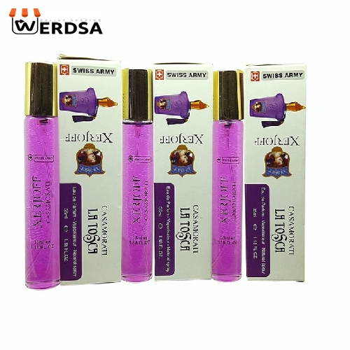 عطر جیبی زنانه سوئیس آرمی مدل کازاموراتی حجم 35 میلی لیتر مجموعه 3 عددی