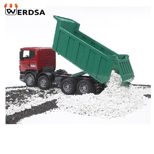 ماشین بازی برودر مدل کامیون تخلیه‌کننده Scania