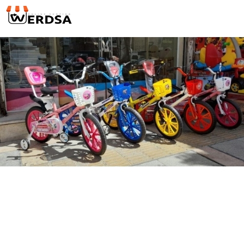 دوچرخه ۱۶ اسپیو به همراه تکیه گاه شرکت تیزگام صنعت با گارانتی شرکتی