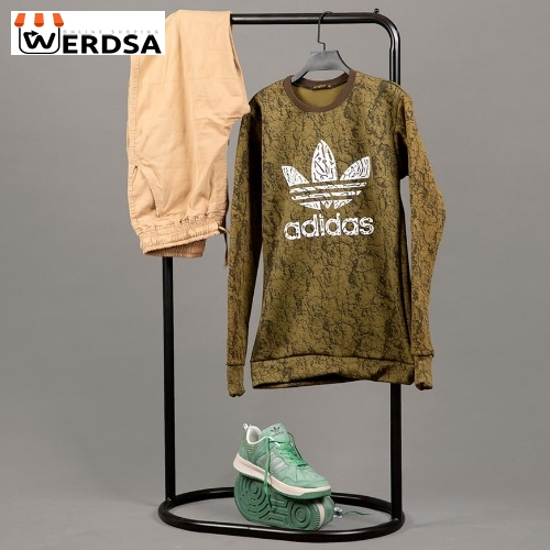 پلیور مردانه طرح دارAdidas_green مدل 2105