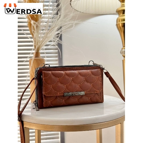 کیف دستی زنانه موبایلی گلدوزی کد 2754