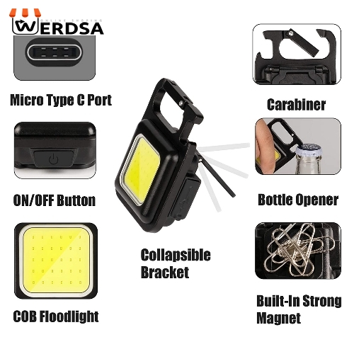چراغ قوه مدل LED KEYCHAIN MAGNET