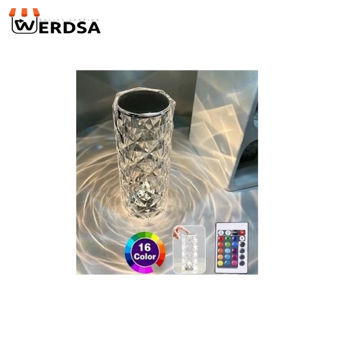 خرید قیمت آباژور رقص نوردار Rose Diamond Table Lamp