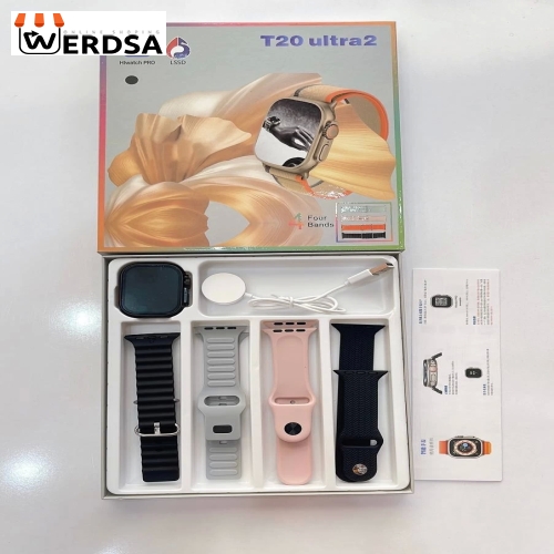 درباره  ساعت هوشمند T20 ULTRA2 پک اصلی 4 بند
