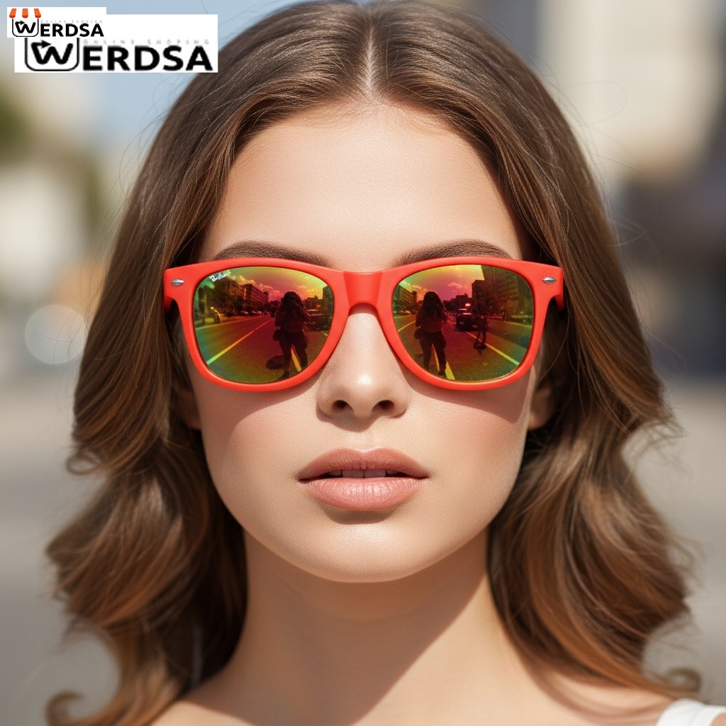 عینک آفتابی فریم نارنجی مدل 1009