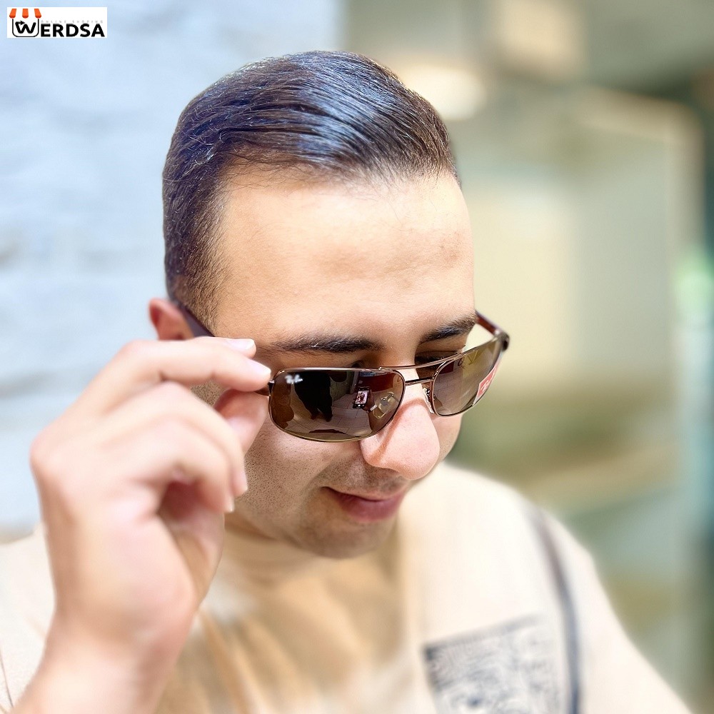 عینک آفتابی مردانه جدید ری بن مدل 3404 کد 1454