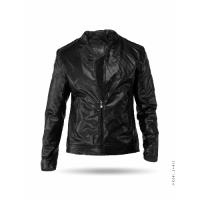 کاپشن مردانه چرم مشکی Imaz مدل 34415