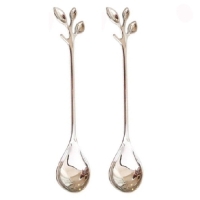 قاشق چای خوری مدل گلبرگ بسته دو عددی