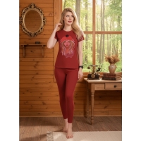 ست تیشرت و شلوار زنانه بسیار شیک S20 رنگ بندی